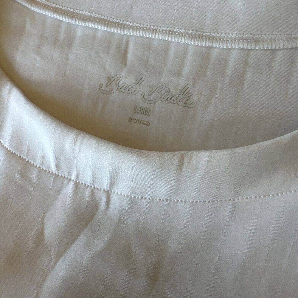 NWOT Bad Birdie Women's‎ Large Golf Dress Cream Performance Pockets Sleeveless
